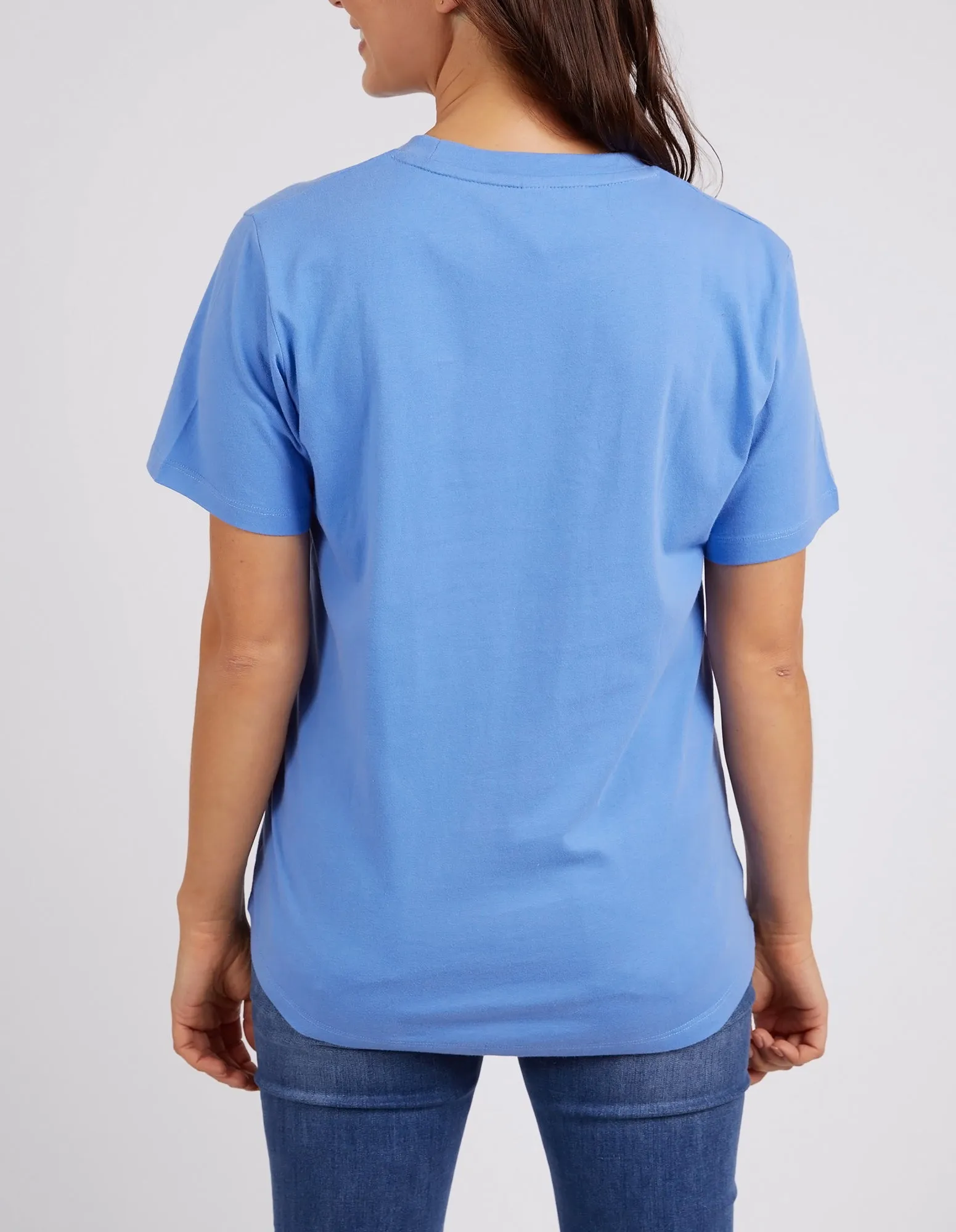 Elm Varsity Tee Cerulean Blue