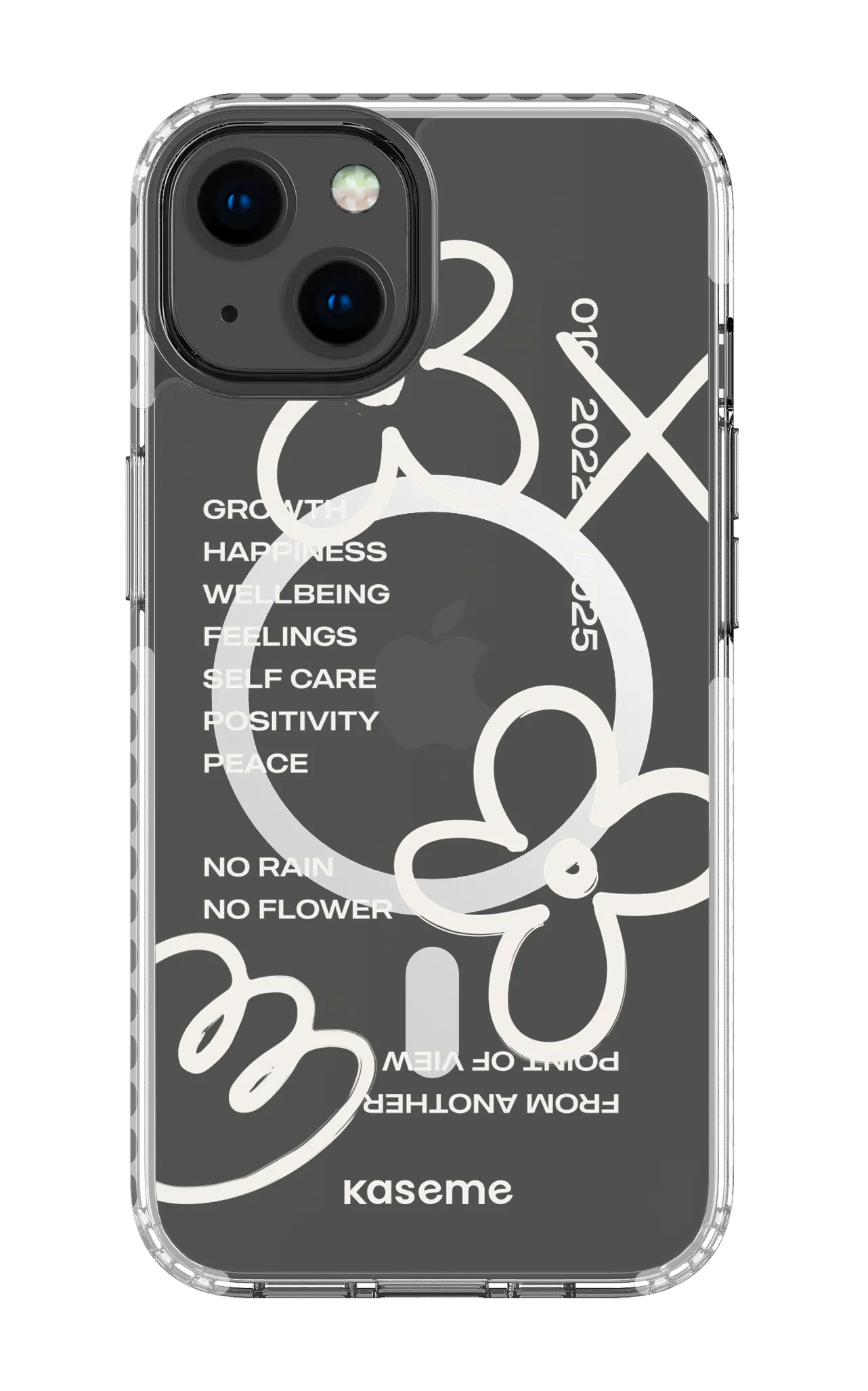 Feelings white clear case