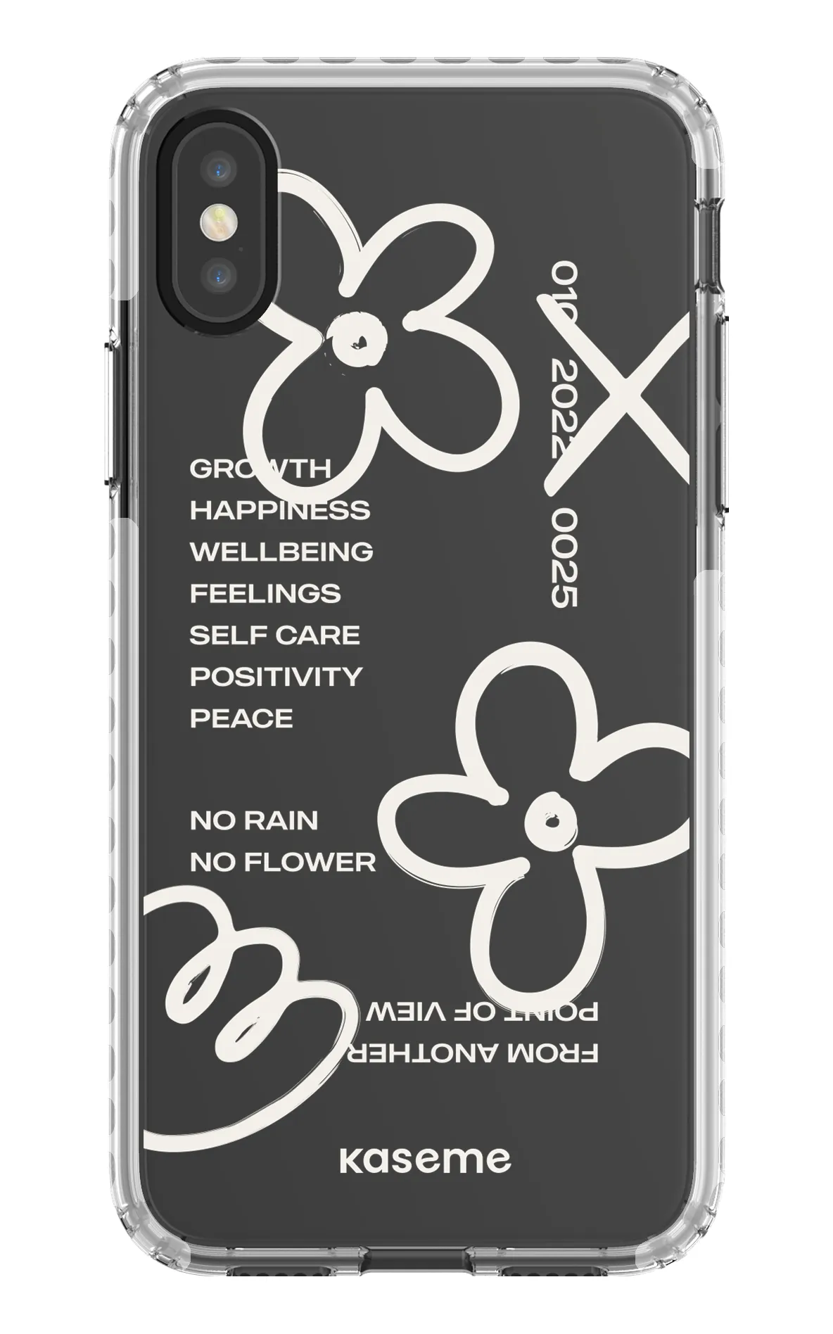 Feelings white clear case