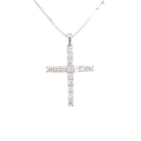 Fifteen Round Diamond Cross