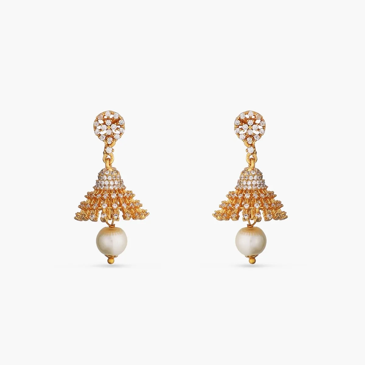 Forever CZ Mini Jhumki Earrings