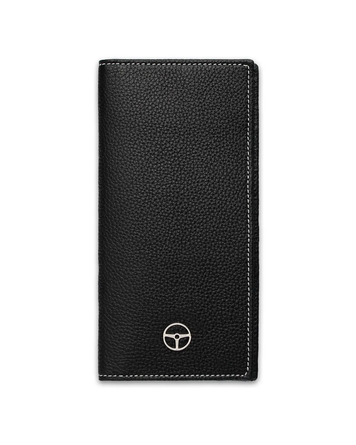 GLOBETROTTER - Full-grain Leather Long Wallet - Black