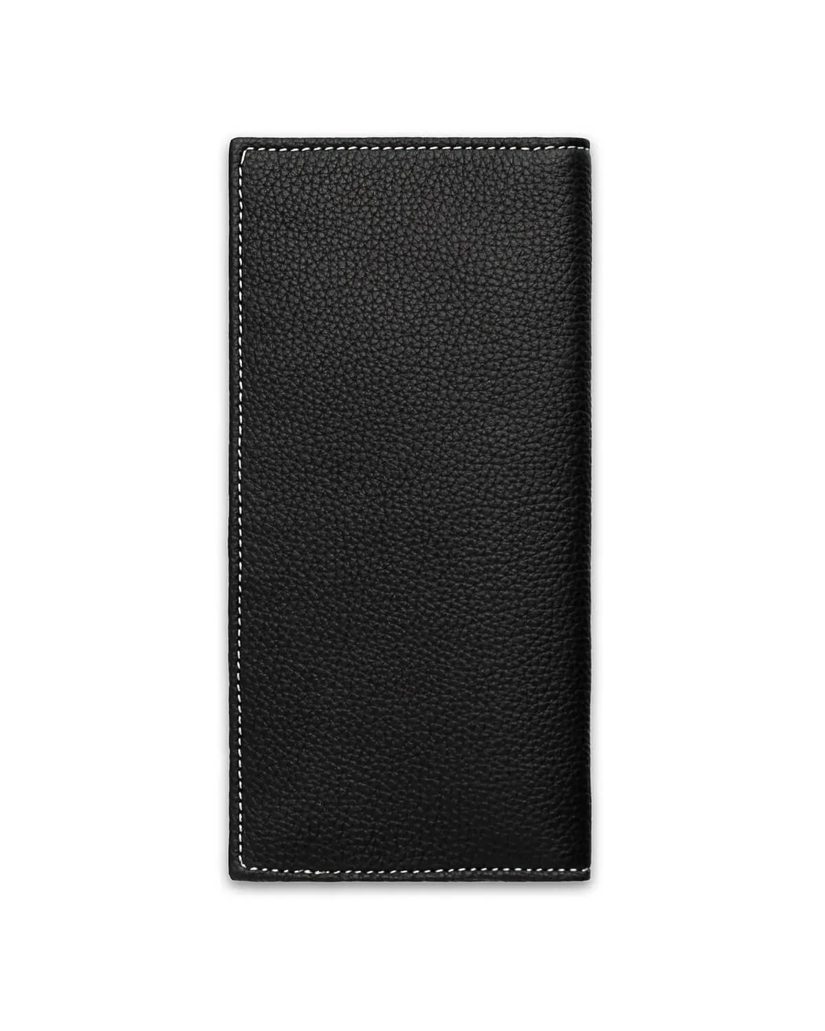 GLOBETROTTER - Full-grain Leather Long Wallet - Black