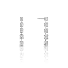 Graduated Diamond Mosaic Earrings