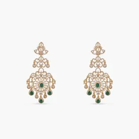 Grand Royal CZ Chandlier Earrings