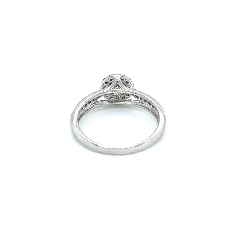 'HARPER' 9ct White Gold Cluster Diamond Ring