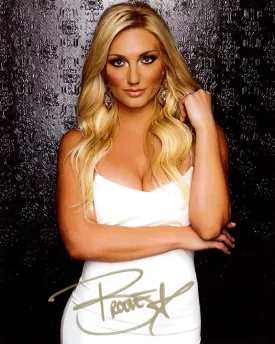 Highspots - Brooke Hogan "White Dress" Hand Signed 8x10 Photo *inc COA*