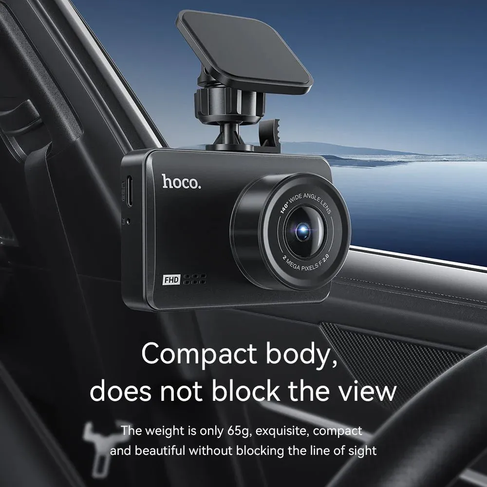 HOCO DV3 Dash Cam with Rear And Front Camera