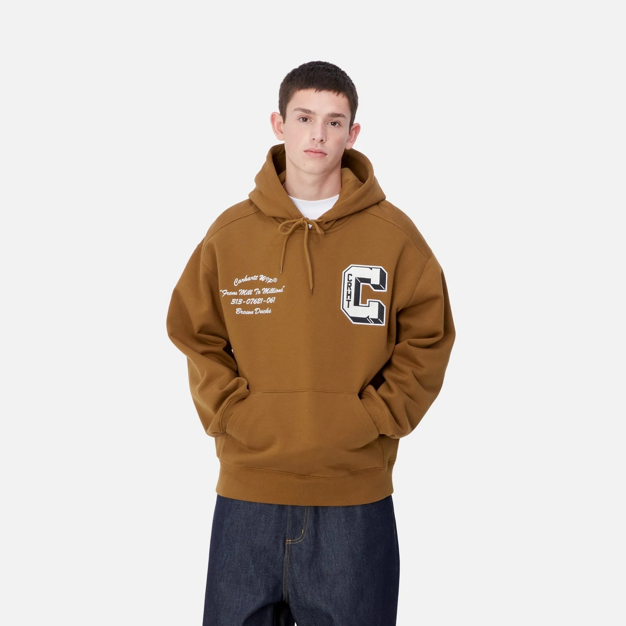 Hooded Brown Ducks Sweatshirt | Hamilton Brown