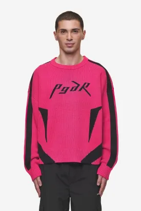 Kazan Boxy Knit Sweater Virtual Pink Black