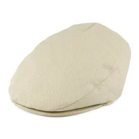 Kids Cotton Flat Cap - Beige