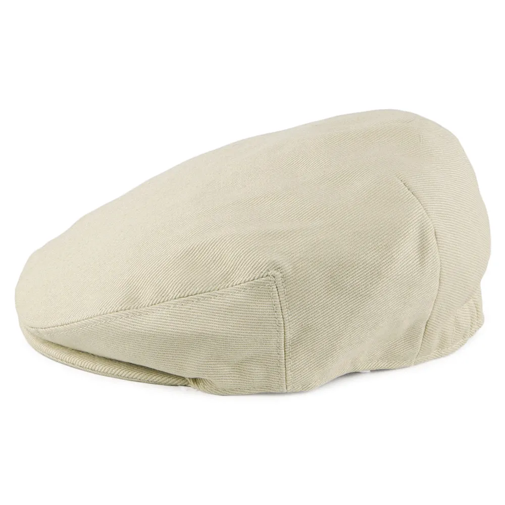 Kids Cotton Flat Cap - Beige