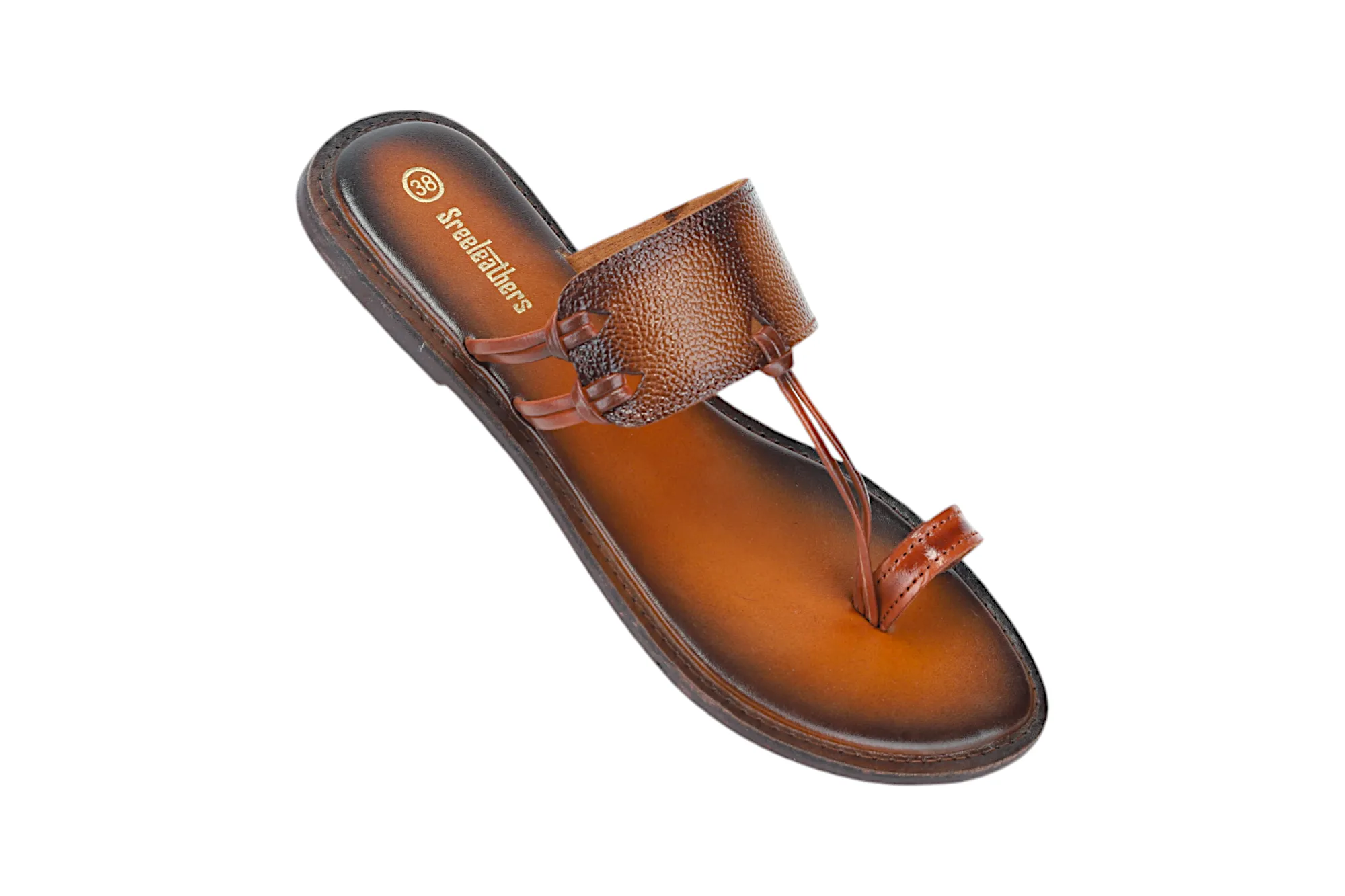 LADIES FLAT LEATHER CHAPPAL 996074