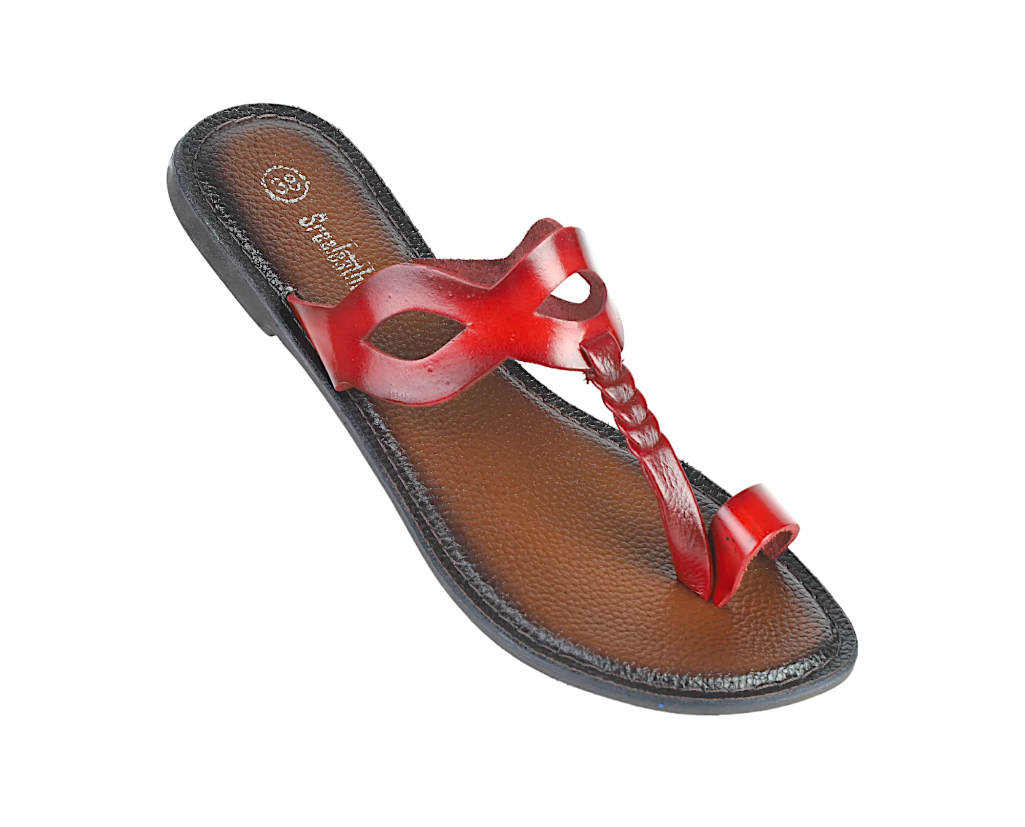 LADIES FLAT LEATHER CHAPPAL 999523