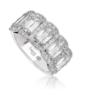 L’Amour Crisscut® Diamond Anniversary Band