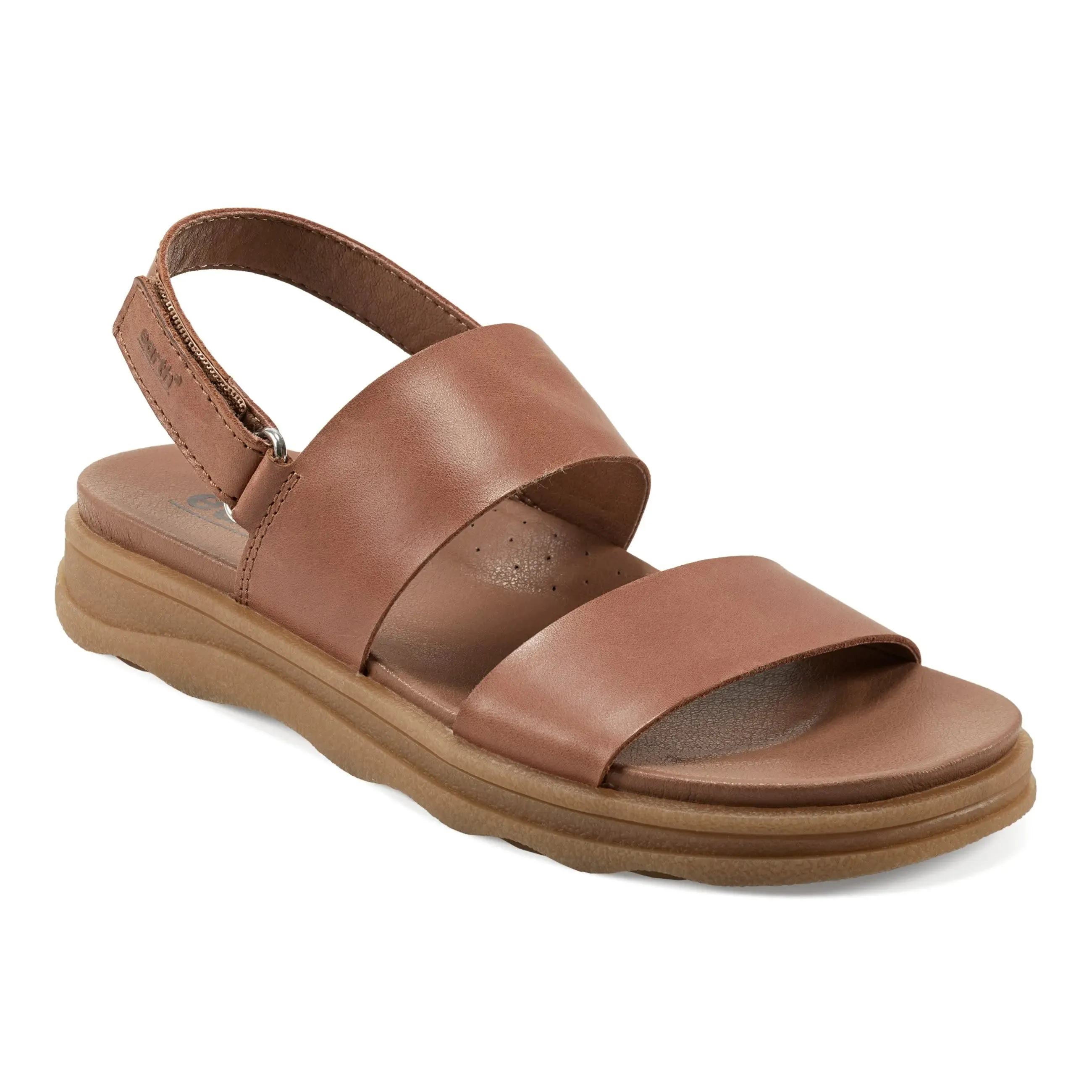 Leah Round Toe Strappy Casual Flat Sandals