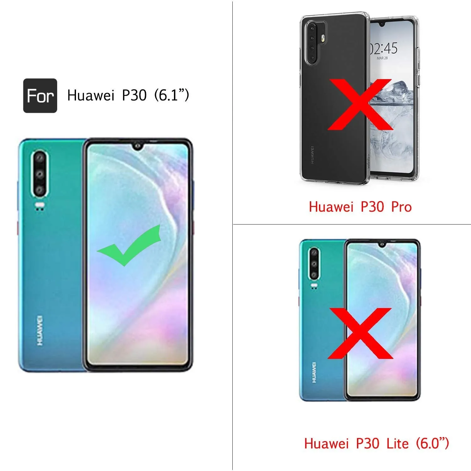 LeYi Huawei P30 Case with Ring Holder Kickstand, Full Body Protective Silicone TPU Personalised Shockproof Tough Armour Phone Cover with Screen