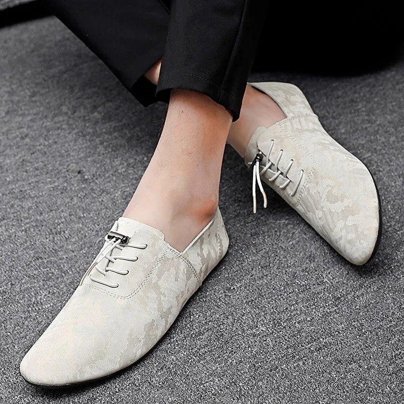 Men's Business Casual Party Formal Pointy Toe Flat Shoes | 2028