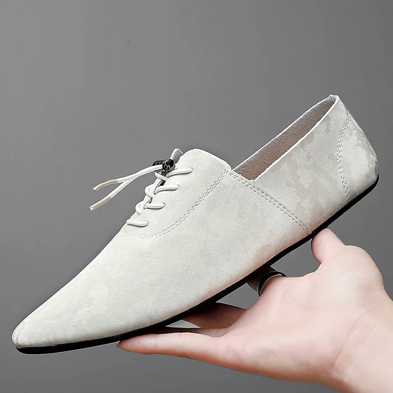 Men's Business Casual Party Formal Pointy Toe Flat Shoes | 2028