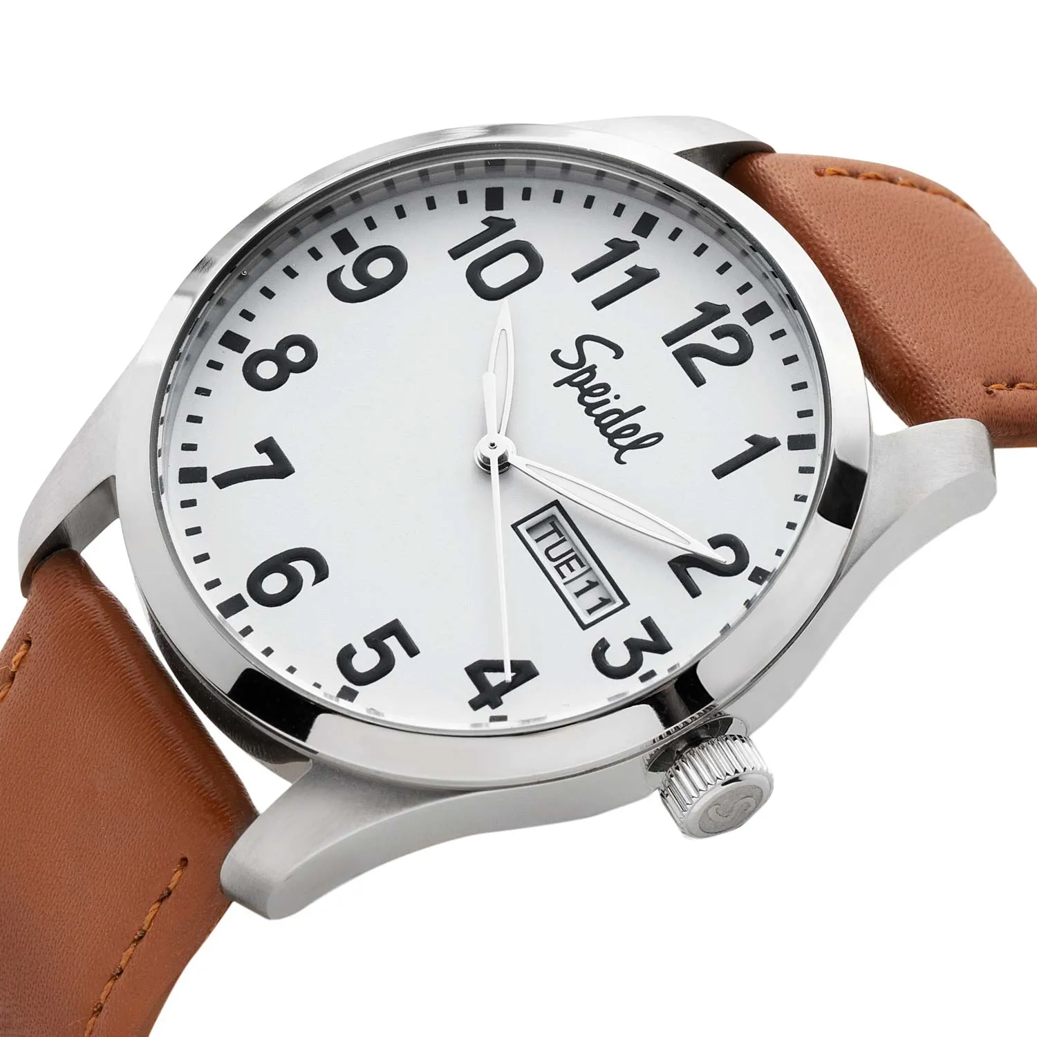 Men's Essential Watch with Leather Band