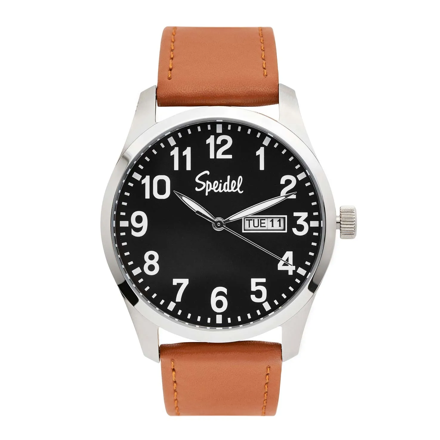 Men's Essential Watch with Leather Band