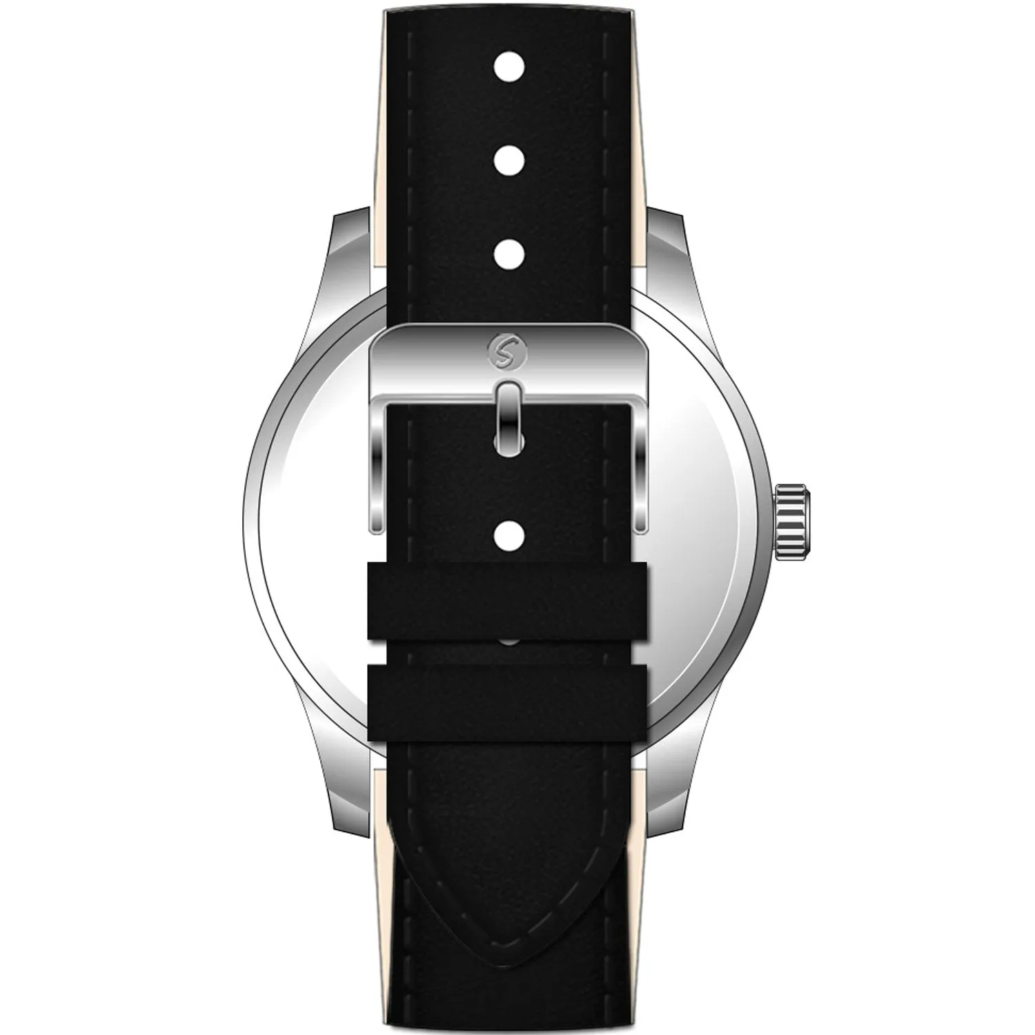 Men's Essential Watch with Leather Band