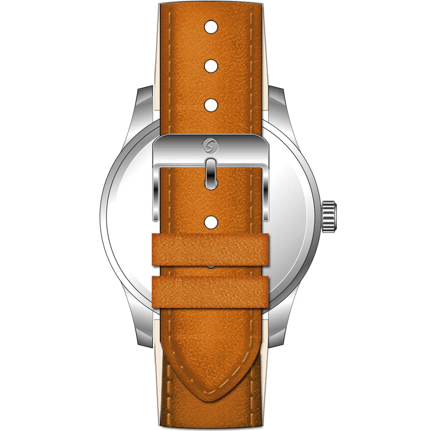 Men's Essential Watch with Leather Band