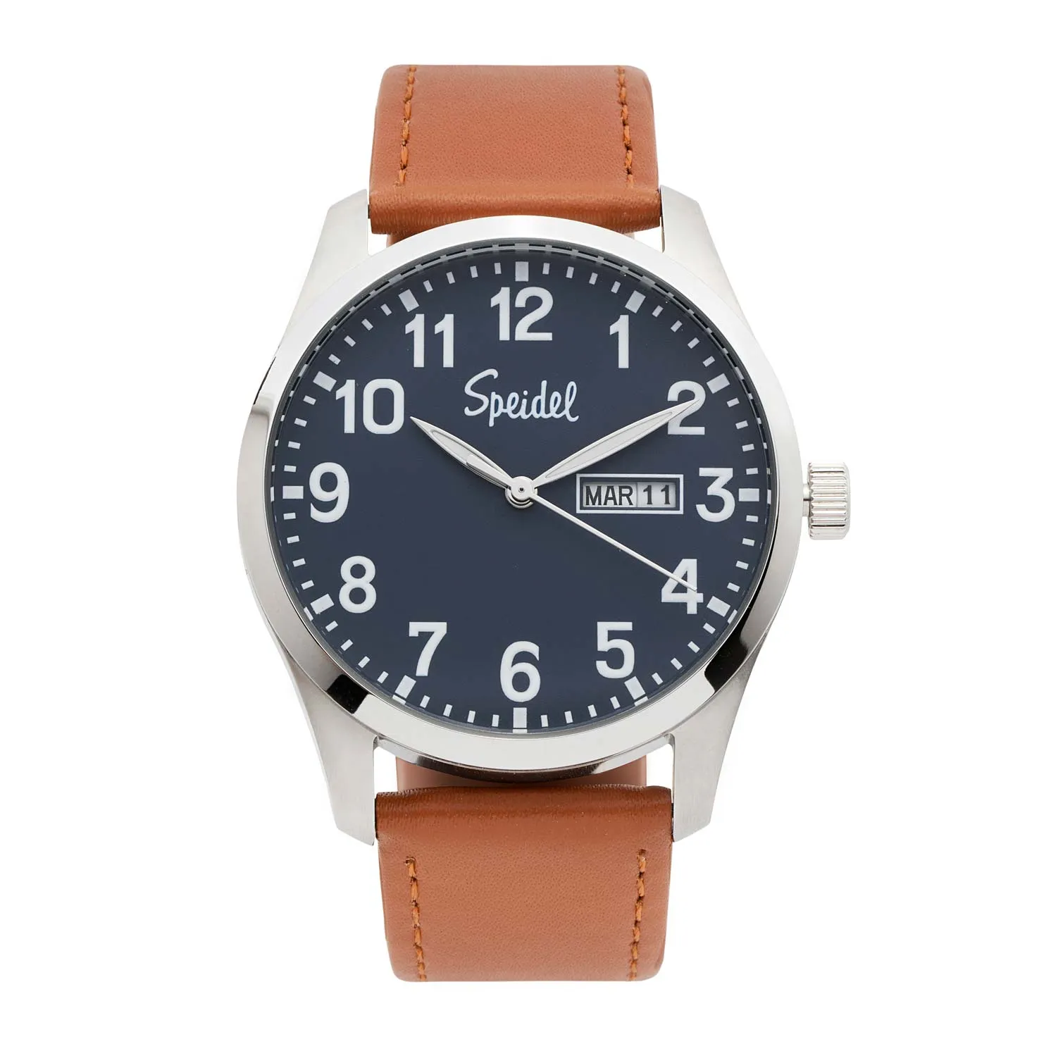 Men's Essential Watch with Leather Band