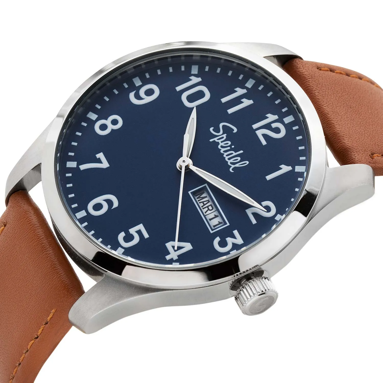 Men's Essential Watch with Leather Band