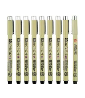 Micron Individual Artist Pens (Multiple Colors & Thickness)