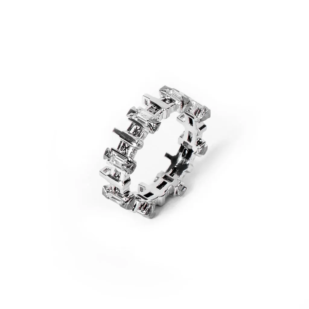 Mini Pilot Ring [White gems]