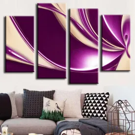 Modern Purple Swirls