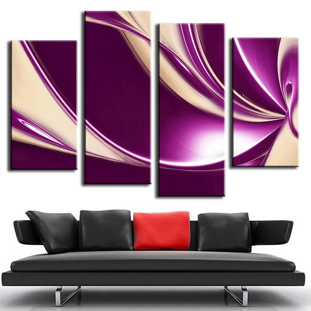 Modern Purple Swirls