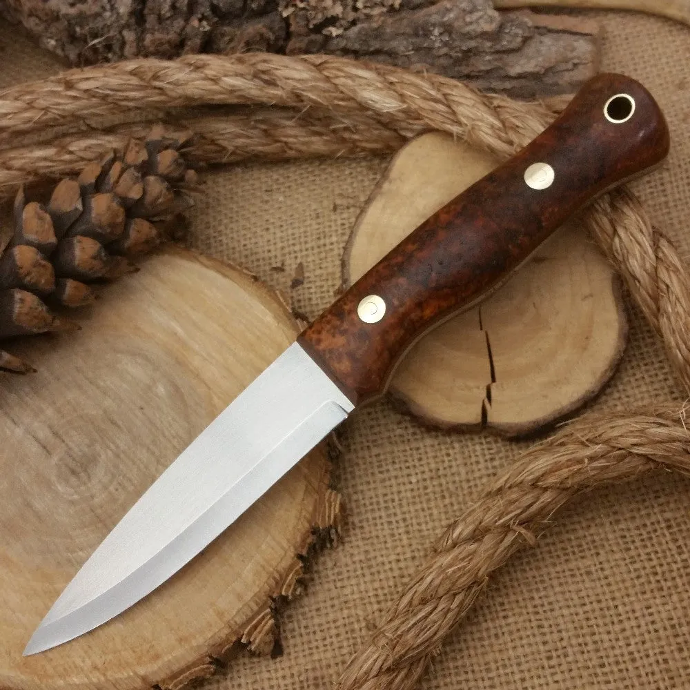 Mountaineer: Spalted Black Ash Burl & Brown Canvas