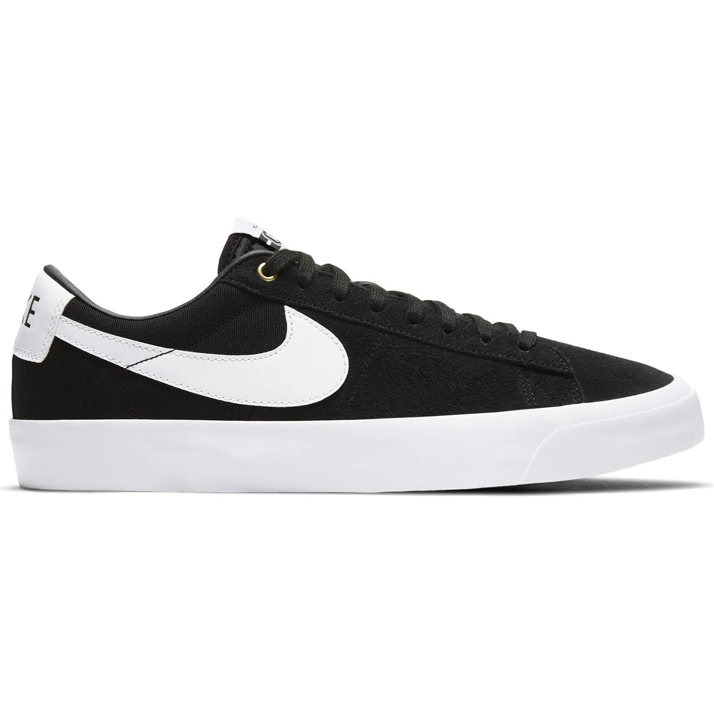 Nike SB Zoom Blazer Low GT Shoes - Black/White/Black-Gum