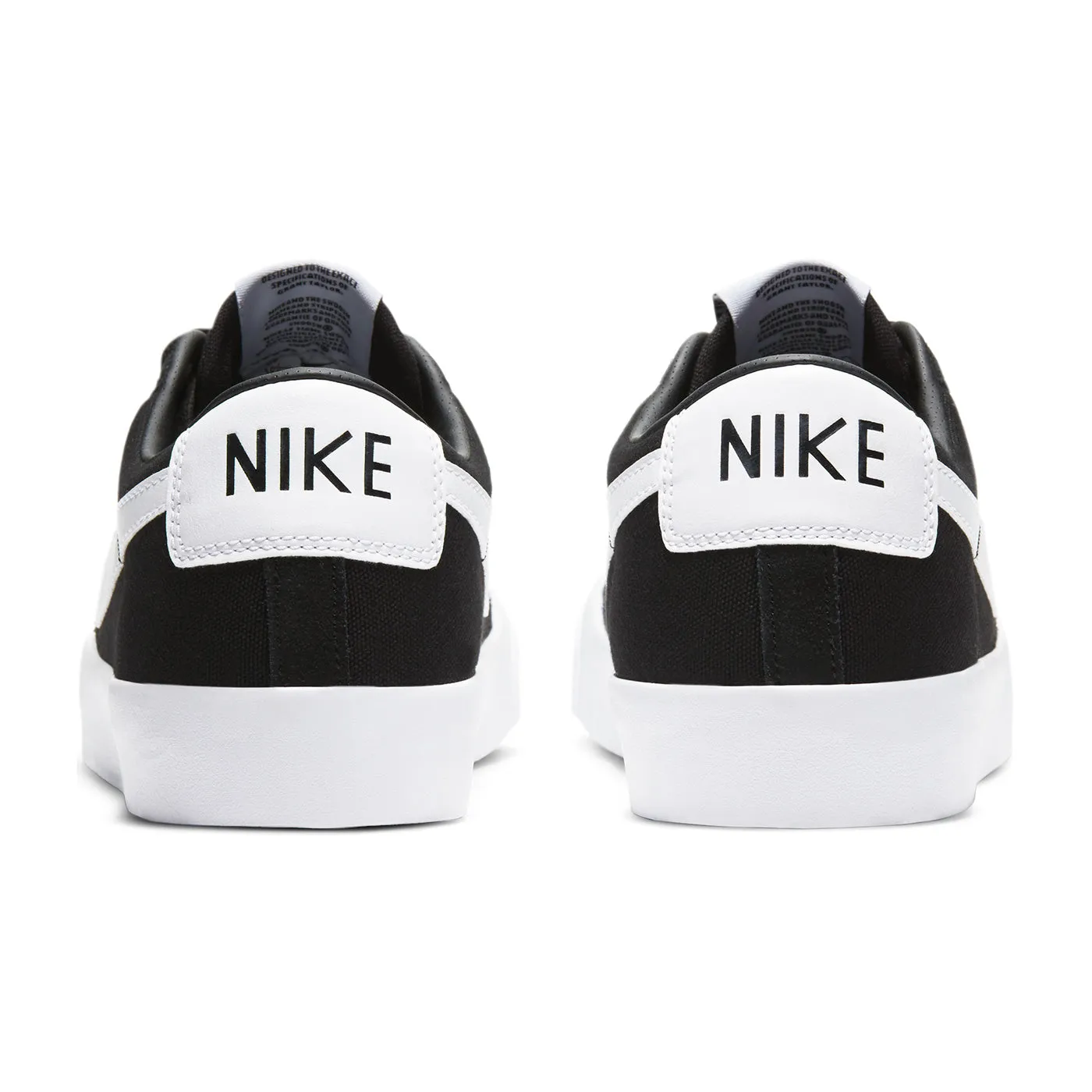 Nike SB Zoom Blazer Low GT Shoes - Black/White/Black-Gum