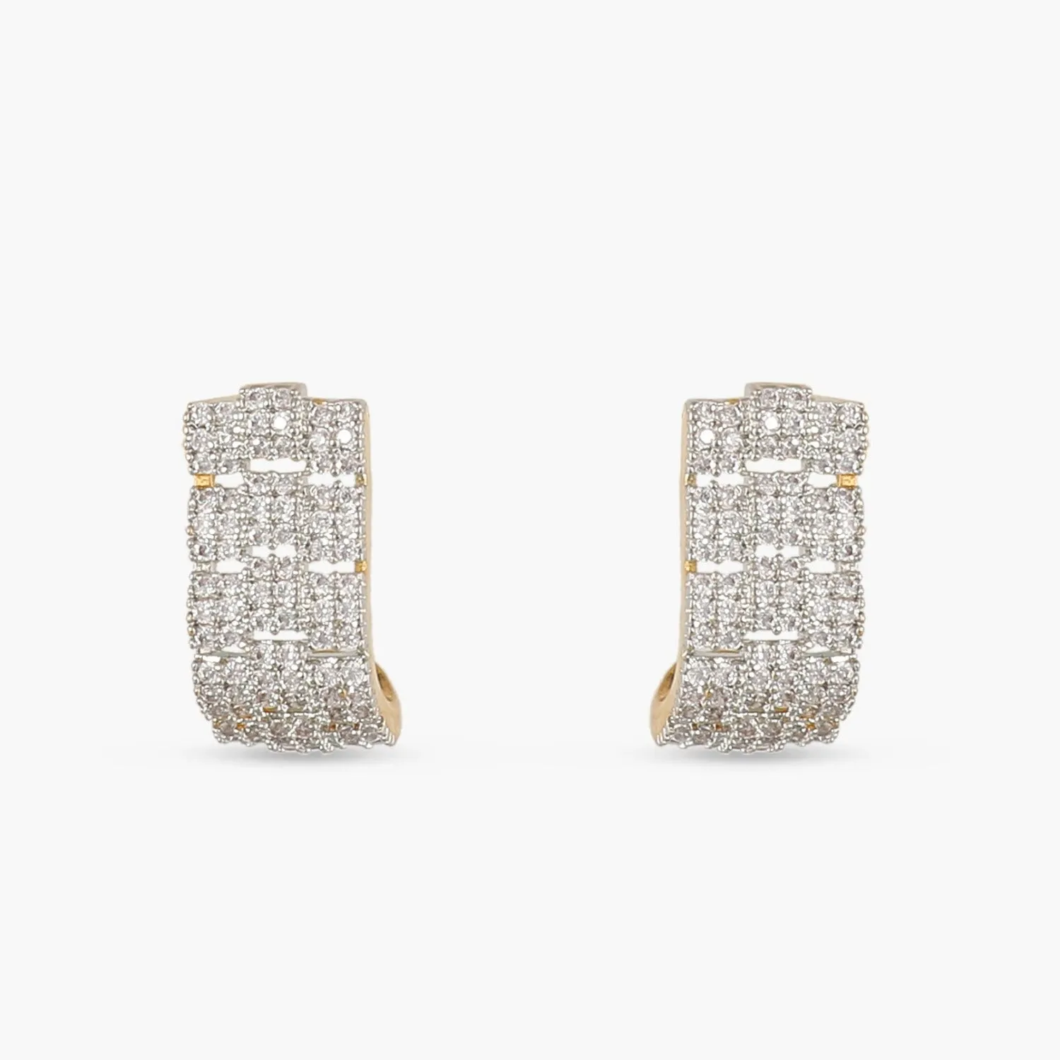 Opulent CZ Huggie Earrings