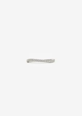 Organic Scallop Set Full Eternity Band 0.01 ct