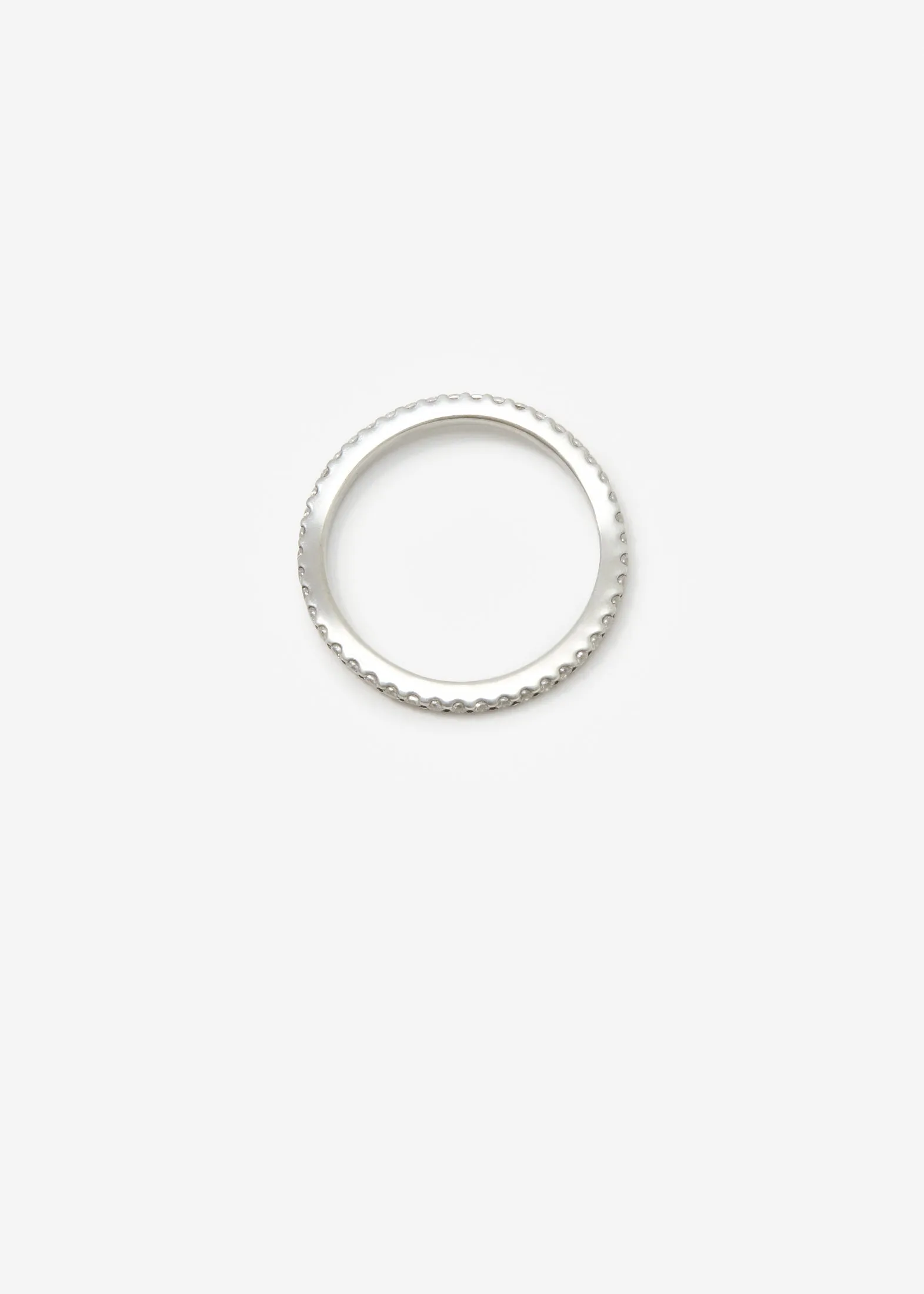 Organic Scallop Set Full Eternity Band 0.01 ct