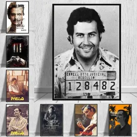 Pablo Escobar Narcos Canvas Artwork Prints Modern Wall Art