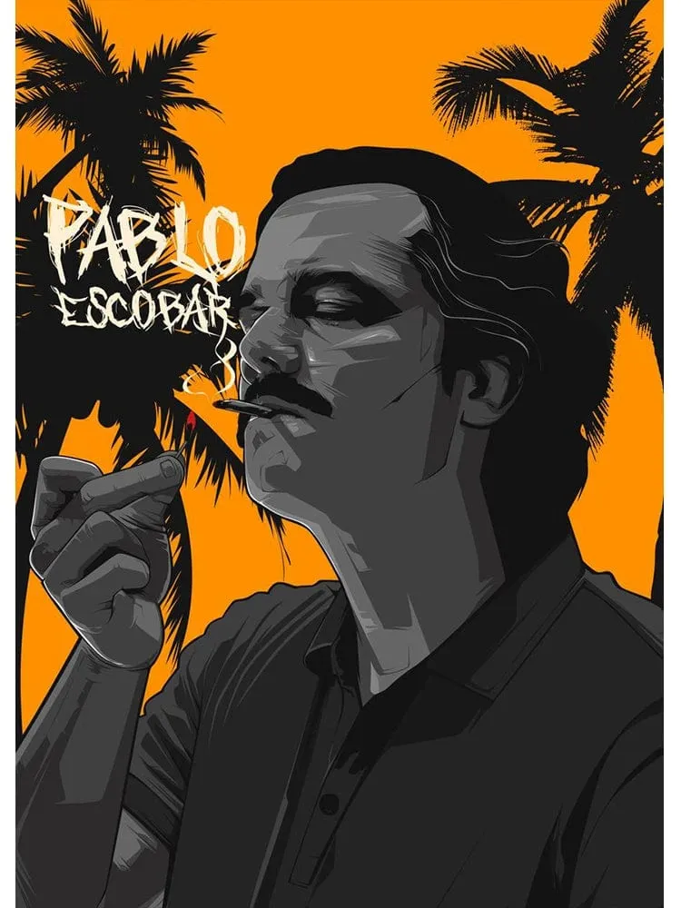 Pablo Escobar Narcos Canvas Artwork Prints Modern Wall Art