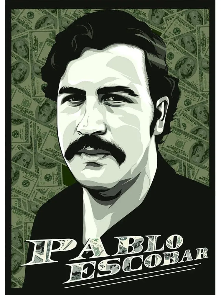 Pablo Escobar Narcos Canvas Artwork Prints Modern Wall Art