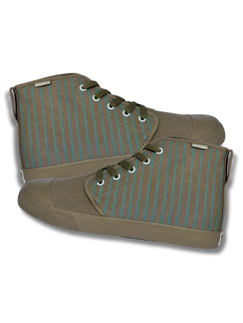 Pine Stripe High Top | Men's 8=Women's 9.5