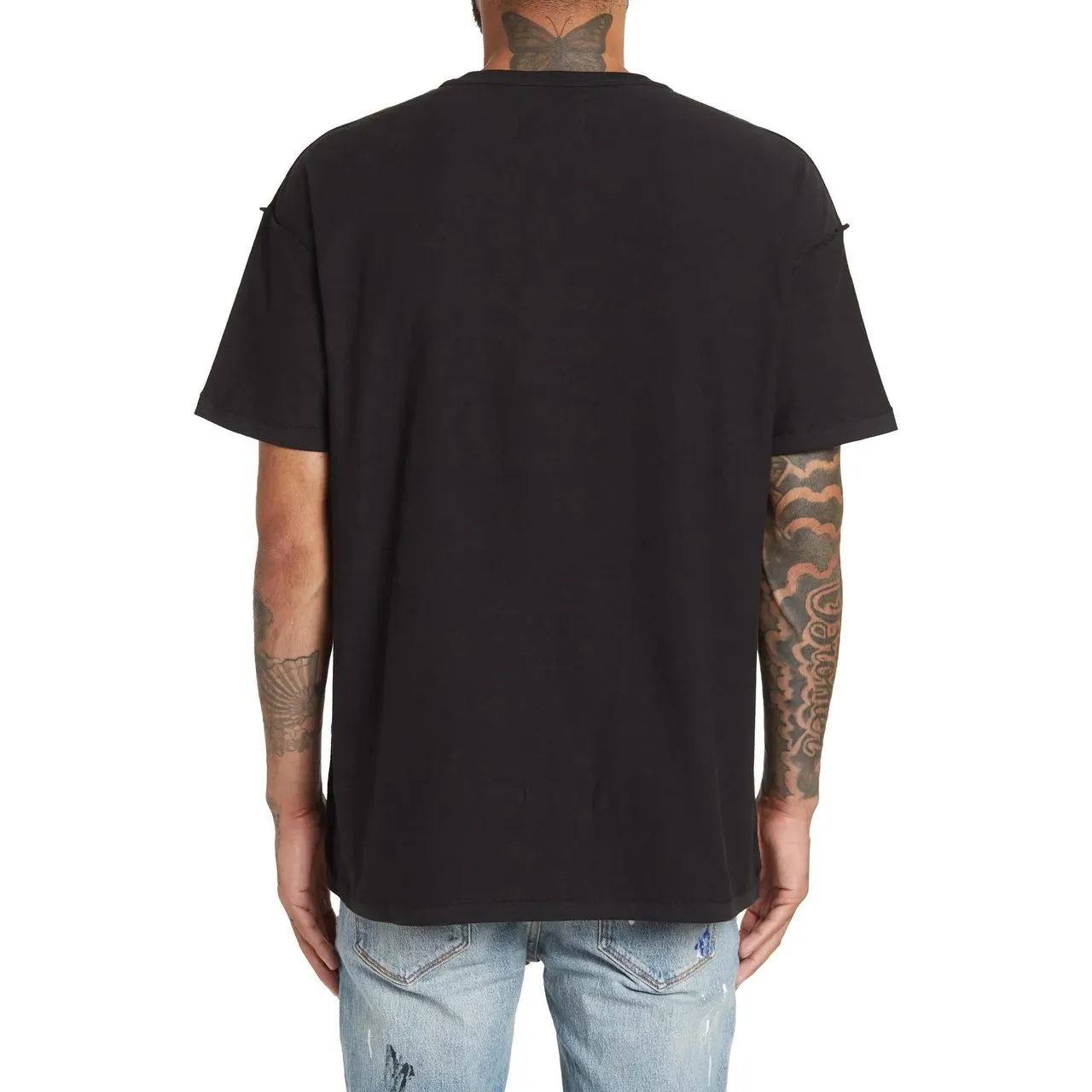 Purple Brand Inside Out Jersey Tee Skull Black Black