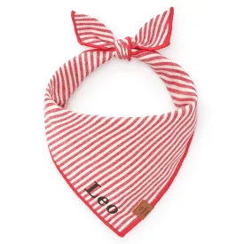 Red Stripe Dog Bandana