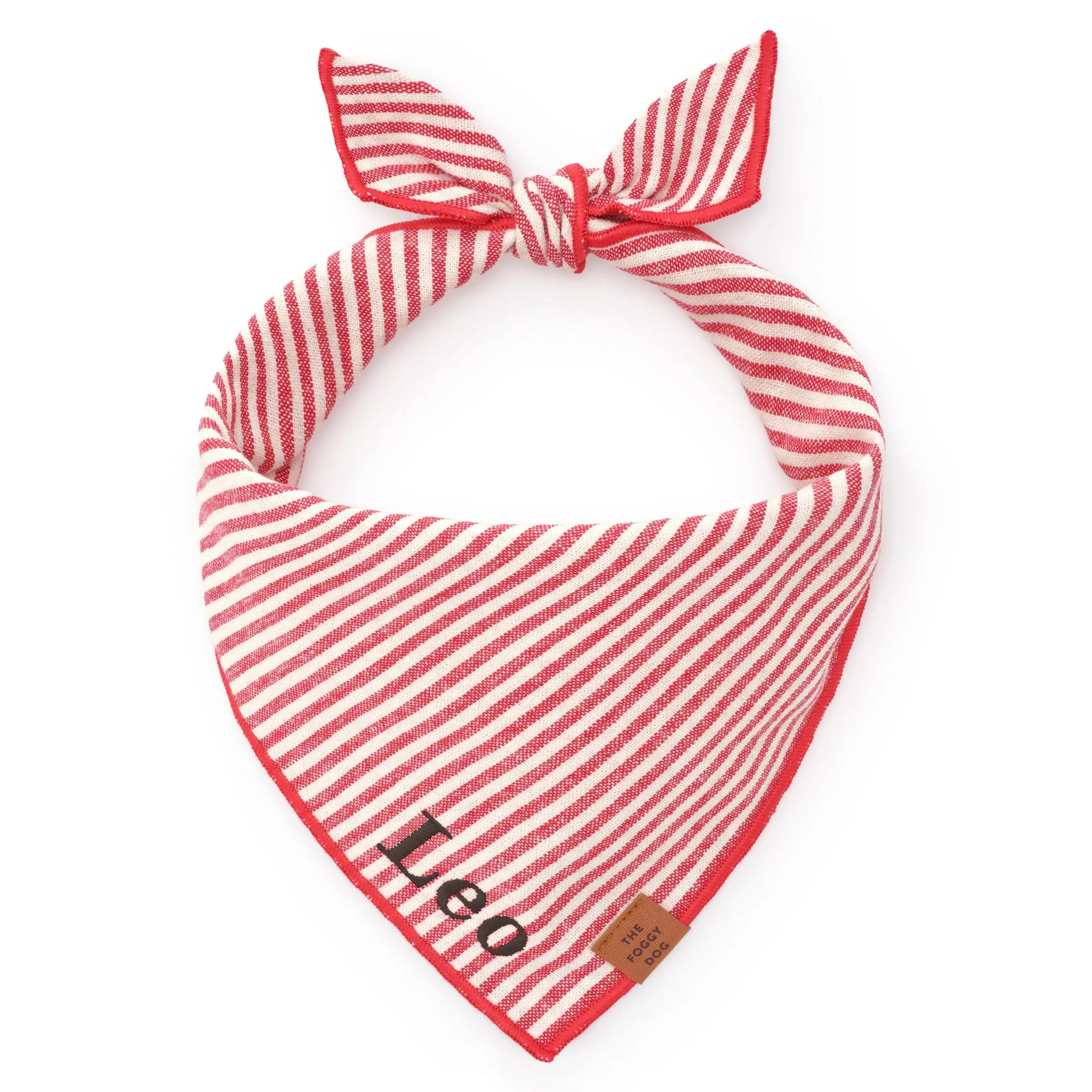 Red Stripe Dog Bandana