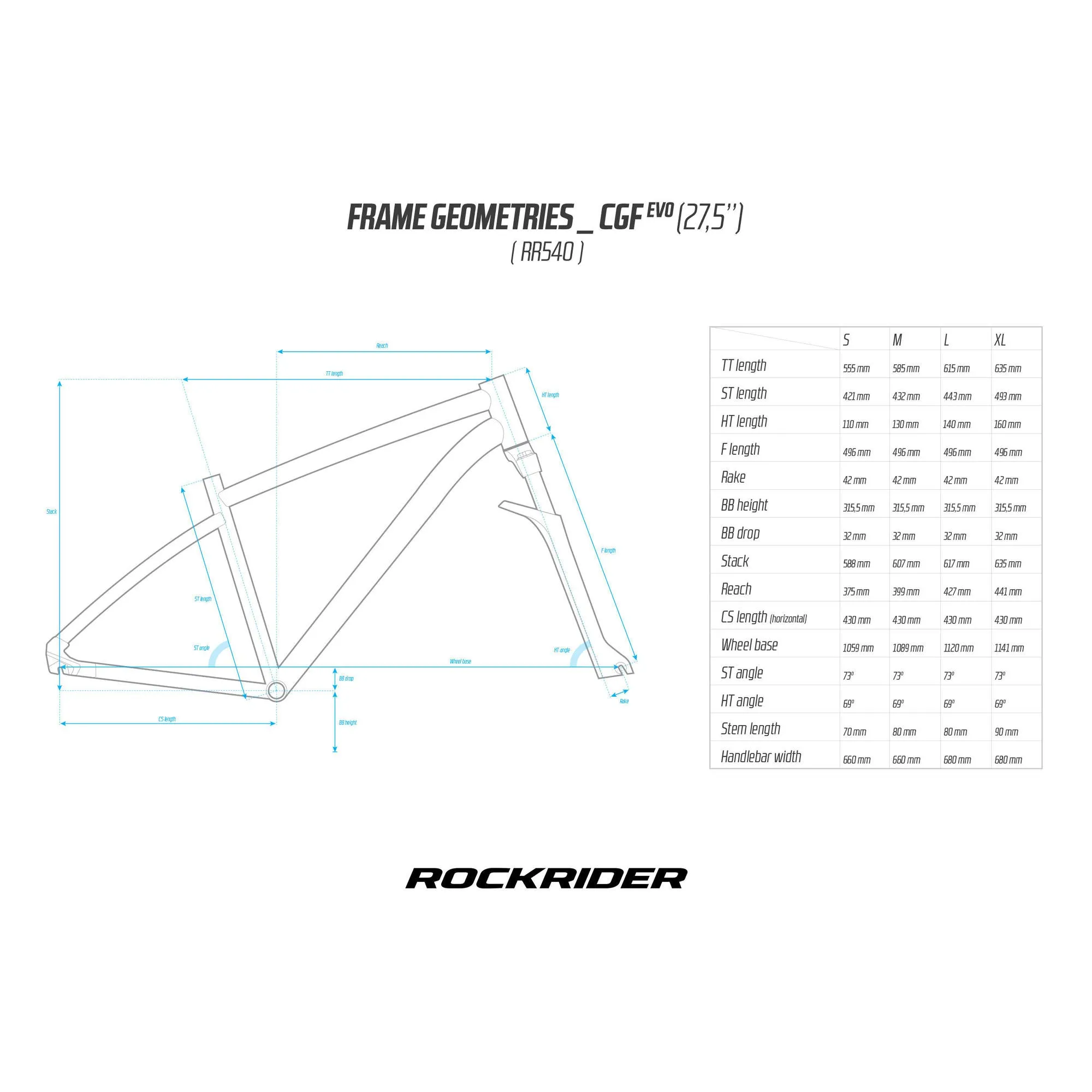 Rockrider ST540 Mountain Bike 27.5"