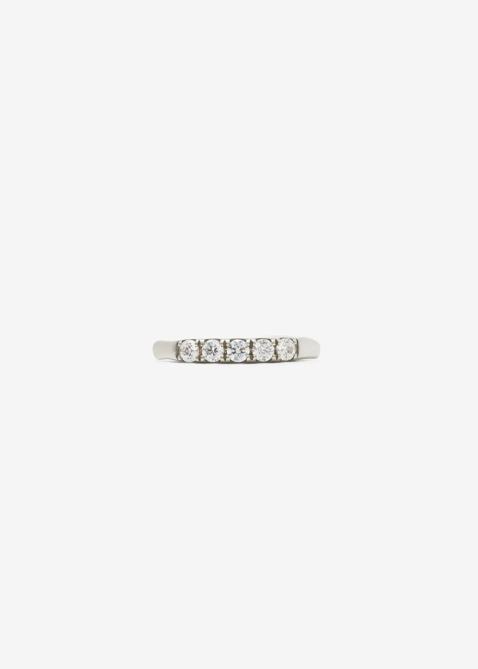 Scallop Set 1/4 Eternity Band 0.06 ct