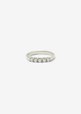 Scallop Set 1/4 Eternity Band 0.06 ct