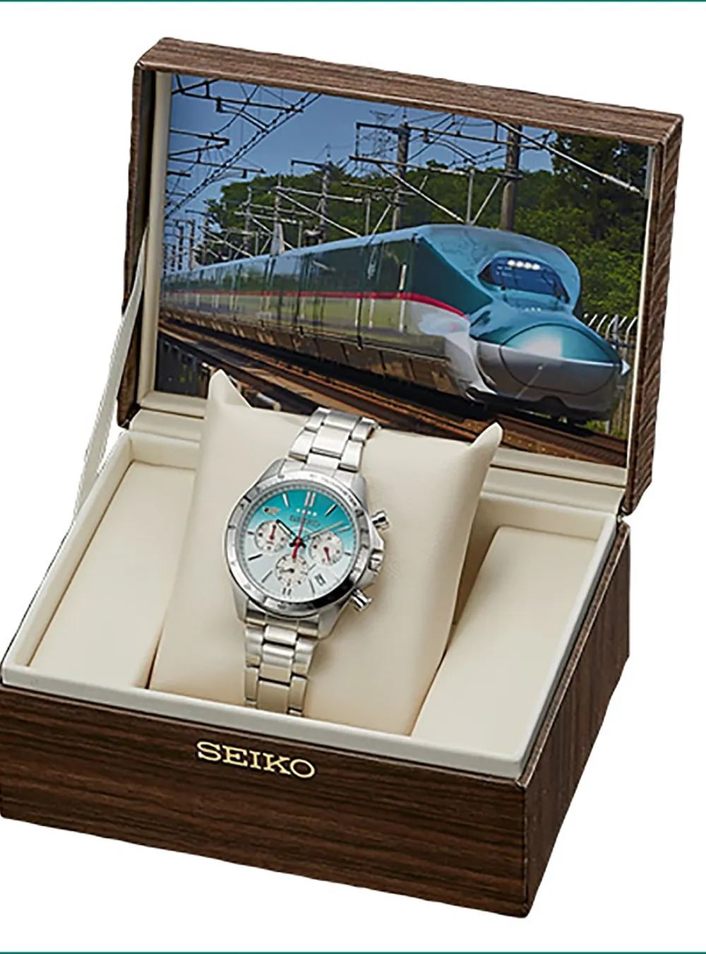 SEIKO × JR EAST JAPAN RAILWAY COMPANY 10TH ANNIVERSARY OF HAYABUSA SHINKANSEN JAPAN LIMITED MADE IN JAPAN